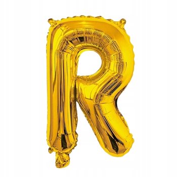 Litera Balon R złoty foliowy 40cm Imię Napis Literka Wesele Urodziny Event - Inna marka