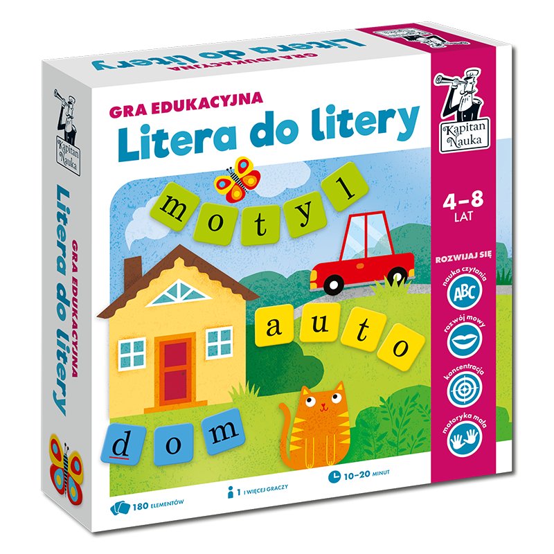 Litera do litery, nowa edycja, gra edukacyjna, Kapitan Nauka