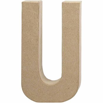 Litera "U", Papier Mache, 20,5 cm - Creativ