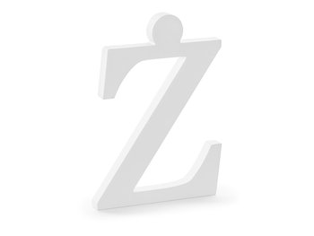 Litera Ż, biała, 16,5x23 cm - PartyDeco