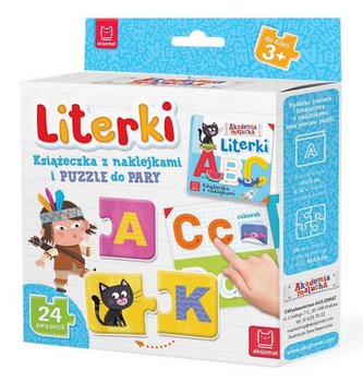 Literki. Książeczka z naklejkami i puzzle do pary - Opracowanie zbiorowe