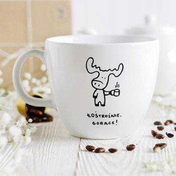 Litrowy kubek gigant z łosiem, 1000 ml - Faramuszka