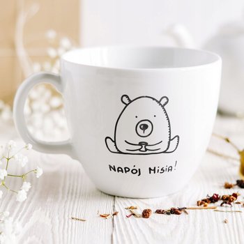 Litrowy kubek gigant z misiem, 1000 ml - Faramuszka