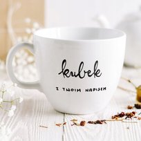 Litrowy kubek z Twoim napisem, personalizacja, własny tekst