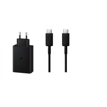 LITTE ŁADOWARKA SIECIOWA PD 2xUSB-C 1xUSB EP-T6530 65W CZARNY + ECONOMY KABEL USB PD TYP-C DO TYP-C 5A 100W CZARNY USB3.0 - Inny producent