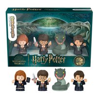 Little People Collector Harry Potter i Komnata Tajemnic, Figurki 4-pak, kolekcjonerski, dla fanów 8+ HVG46 Little People