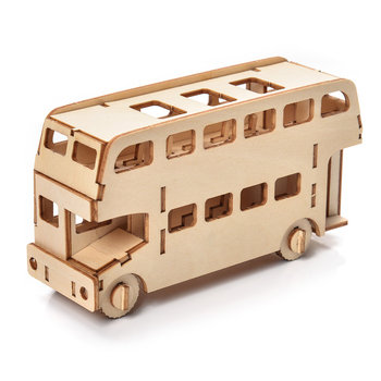 Little Story Drewniane Puzzle Model 3D - Autobus - Nice-idea.pl