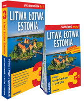 Litwa, Łotwa, Estonia 3w1: przewodnik + atlas + mapa
