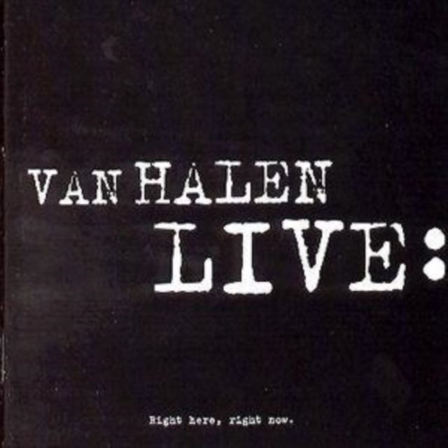Van Halen Live／Right here,right now. Van Halen Live: Right Here Right Now: Amazon.pl: Płyty CD i winylowe