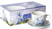 LIVELLO KOMPLET 2 FILIŻANEK PORCELANOWYCH ZE SPODKIEM 250 ML / 14 CM KWIATY