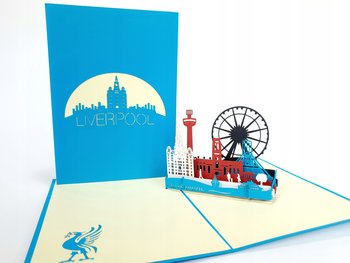 Liverpool Anglia Liver buidling Kartki 3D Pamiątka - GrandGift