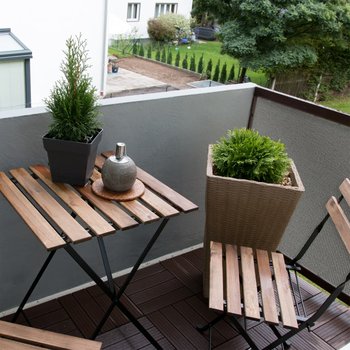 Livin'outdoor Osłona balkonowa, szara, 90x500 cm - Livin'outdoor