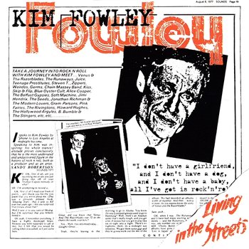 Living In The Streets - Kim Fowley