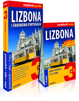 Lizbona i Środkowa Portugalia 3w1: Przewodnik + atlas + mapa - Andrasz Stanisław