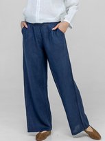 LNIANE SPODNIE DAMSKIE TYPU WIDE LEG Inny marka