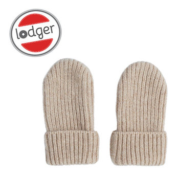 Lodger, Rękawiczki Niemowlęce Z Wełny Merino 100%, Beżowe, Beige, 0-12 M - Lodger