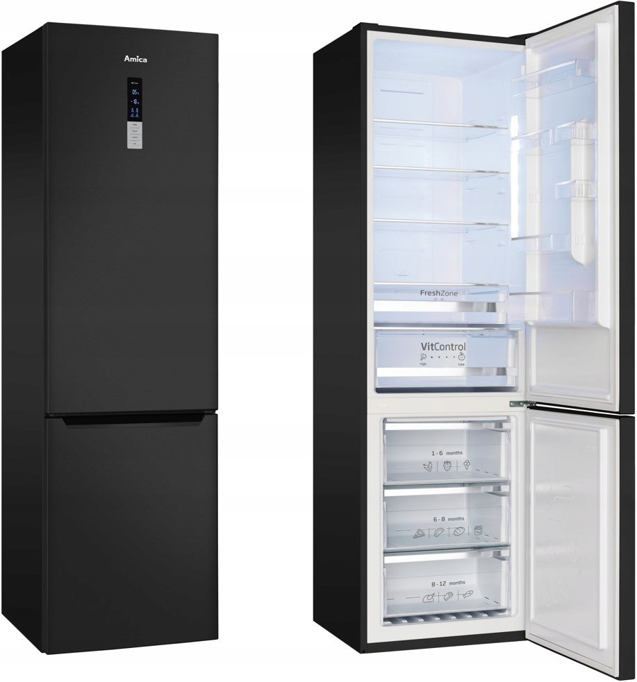 Lodówka Amica FK3776.2DFZHC 356l 200 cm Total NoFrost