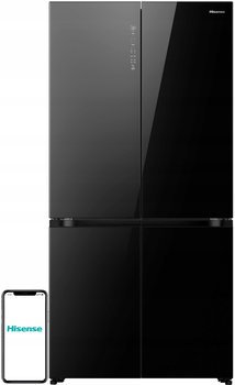 Lodówka HISENSE RQ768N4GBE Side by Side No Frost 190cm Czarna - inna (Inny)