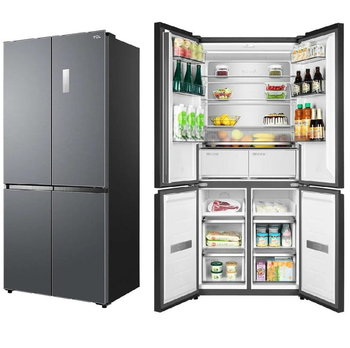 Lodówka SBS TCL RC456CXE0 190cm 456L NoFrost LED srebrna - TCL