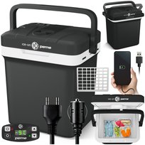 Lodówka turystyczna Ice-On 27 samochodowa funkcja grzania 12v 230v USB Peme Essential Night Sky