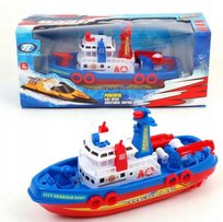 Łódź Holownik Statek Strzela Wodą Psikający