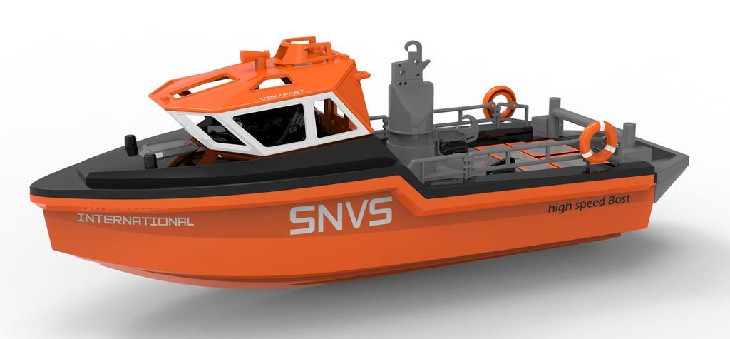 Łódź motorowa SNIG Rescue Turbojet Boat 2.4Ghz RTR Czarna - Heng Long ...