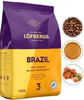 Löfbergs Brazil Arabica 100% Kawa Ziarnista 1Kg