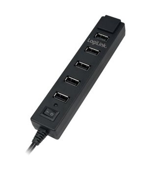 LogiLink 7-Portowy HUB USB2.0 z wlacznikiem ON/OFF - Logi Link