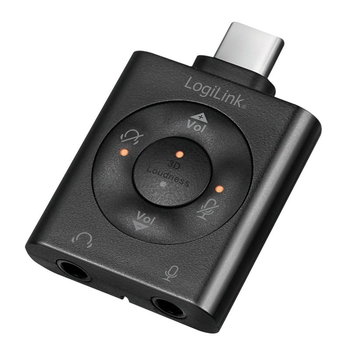 LogiLink Adapter audio USB-C/M do 2xjack 3.5mm 7.1 - LogiLink