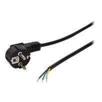LogiLink - Kabel zasilający - CEE 7-7 (M) do przewodu gołego - AC 250 V - 1,5 m - czarny