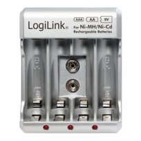 Logilink Ładowarka do akumulatorów AA/AAA/9V Ni-MH/Ni-Cd, Ładowarka akumulatorów AA/AAA/9V Ni-MH/Ni-Cd