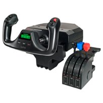 Logitech G Saitek PRO Flight Yoke System, profesjonalna symulacja jarzma i ćwiartki przepustnicy, 3 tryby, 75 programowalnych elementów sterujących PlatinumGames