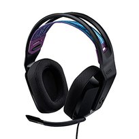 Logitech G335 Przewodowy zestaw słuchawkowy do gier, składany mikrofon, gniazdo 3,5 mm, nauszniki z pianki memory, kompatybilny z komputerami PC, PlayStation, Xbox, Nintendo Switch - czarny Logitech