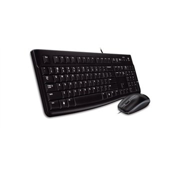Logitech MK120 Keyboard and Mouse, Keyboard layout Russian, Black, Mouse included, Russian, USB Port - Logitech