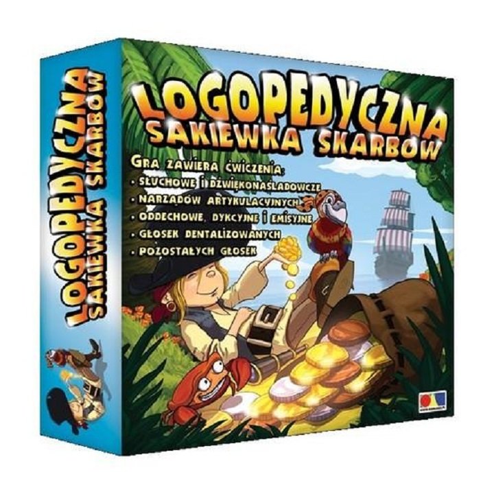 Logopedyczna sakiewka skarbów, gra edukcyjna, Komlogo, gra planszowa