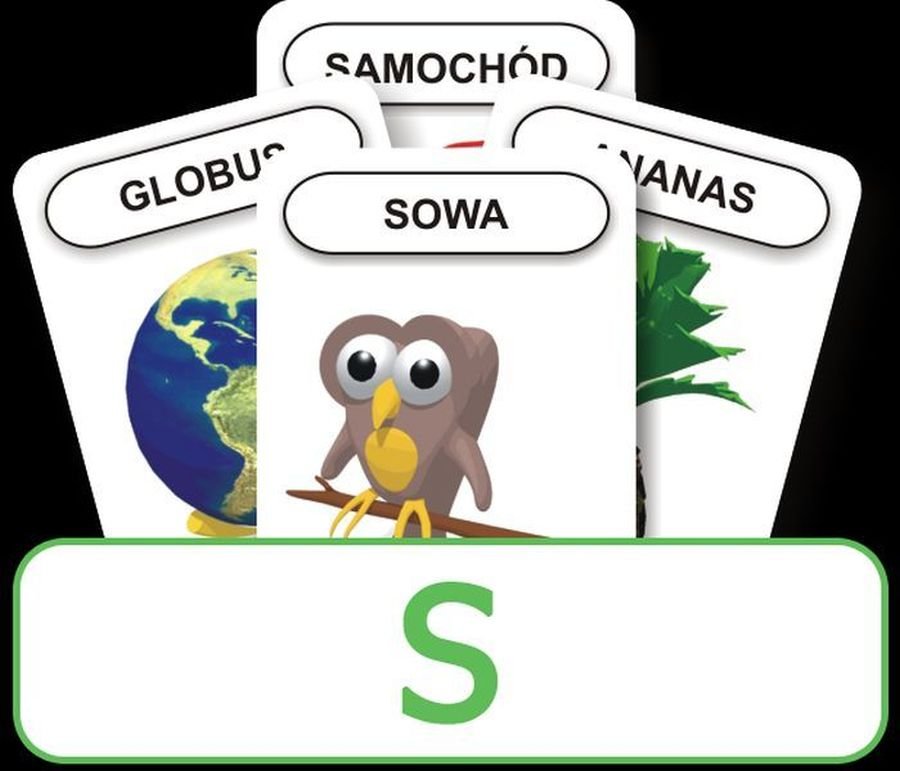 Logopoedyczny Piotruś Część V: głoska S, karty, Komlogo