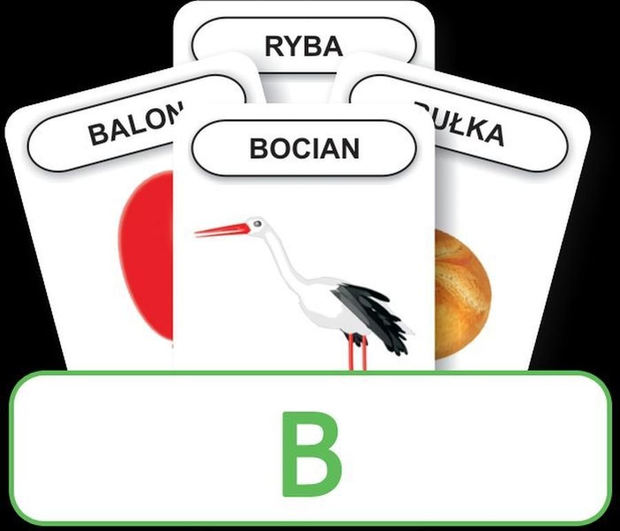 Logopoedyczny Piotruś Część XVII: głoska B, karty, Komlogo