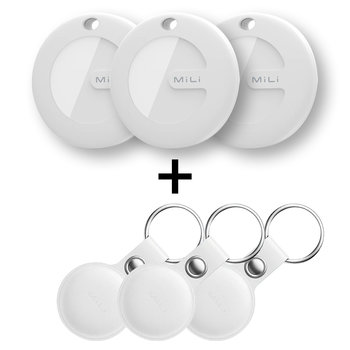 Lokalizator Bluetooth GPS Mili MiTag 3-ój pak iOS Pies Auto Kot Klucze Biały - MiLi