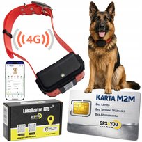 Lokalizator GPS 4G dla psa 4000mAh bez abonamentu GPS4YOU długi czas pracy