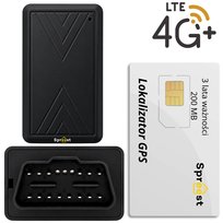 LOKALIZATOR GPS 4G DO AUTA SAMOCHODU GNIAZDO OBD + KARTA SIM NA 13 MIESIĘCY
