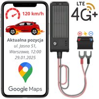 LOKALIZATOR GPS 4G DO POJAZDÓW SAMOCHODU AUTA ŁODZI TRACKER BEZ ABONAMENTU