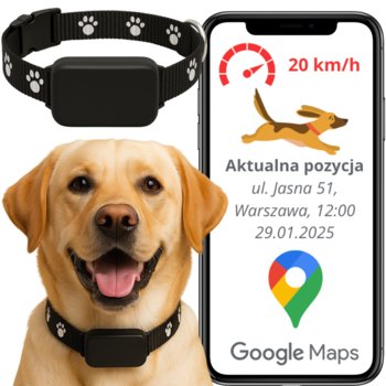 LOKALIZATOR GPS DLA PSA KOTA ZWIERZĄT OBROŻA BEZ ABONAMENTU APLIKACJA MINI - Spreest