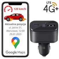 LOKALIZATOR GPS GSM 4G DO ZAPALNICZKI POJAZDU AUTA SAMOCHODU BEZ ABONAMENTU