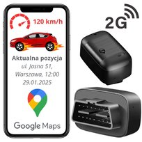 LOKALIZATOR GPS GSM GNIAZDO OBD DO POJAZDÓW AUTA SAMOCHODU BEZ ABONAMENTU