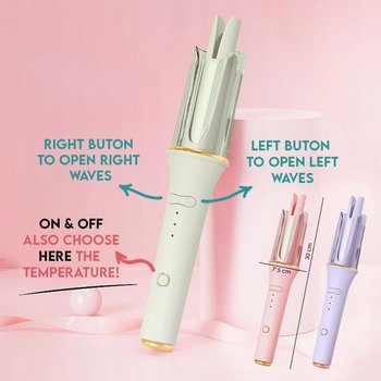 Lokówka automatyczna PAIDE P w kolorze kremowym 3 stopnie temperatur - brak danych