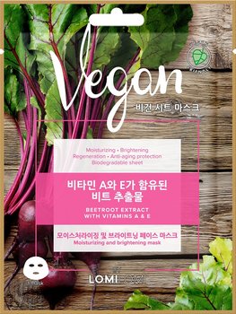 LOMI LOMI, Vegan Sheet Mask vegańska maseczka w płachcie Burak 20ml - Lomi Lomi