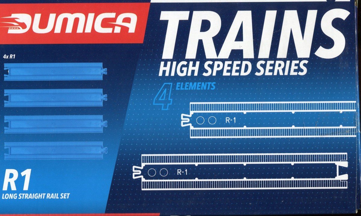 Long Straigh Rail set 4xR1, tory i zwrotnice