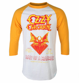 longsleeve OZZY OSBOURNE - DIARY OF MADMAN, rękaw 3/4 musztardowa-M