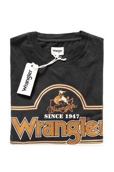 Longsleeve Wrangler Ls Seasonal Logo Tee Faded Black W7B98Fgv6-2Xl - Wrangler