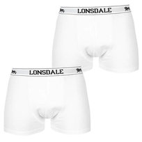 Lonsdale 2 szt. bokserki TRUNKI męskie białe, Rozmiar 3XL Lonsdale